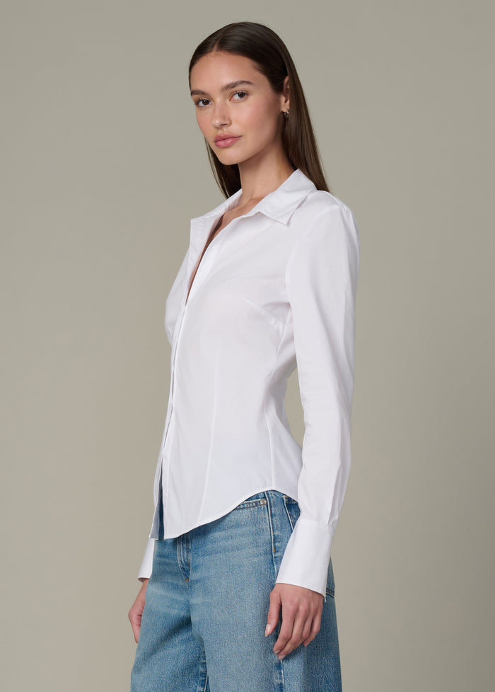 Joe's THE CORA SLIM FIT SHIRT WHITE