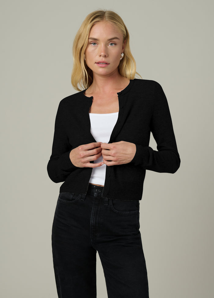 Joe's THE DANI CASHMERE CARDIGAN BLACK