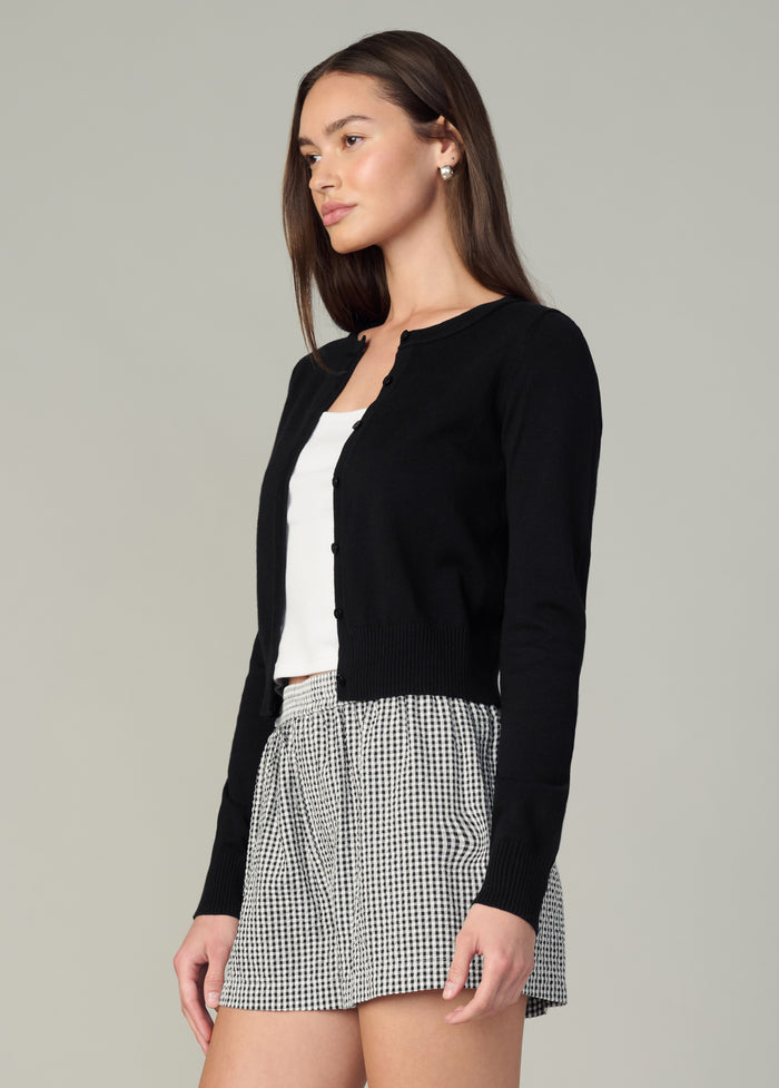 Joe's THE DANI COTTON CARDIGAN BLACK