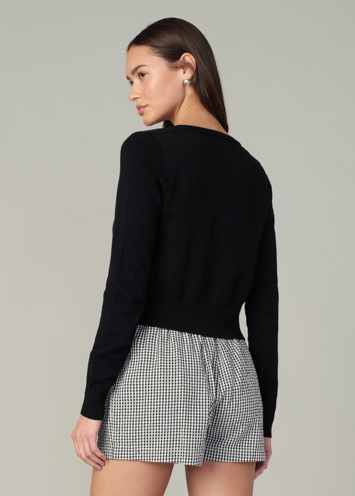 Joe's THE DANI COTTON CARDIGAN BLACK