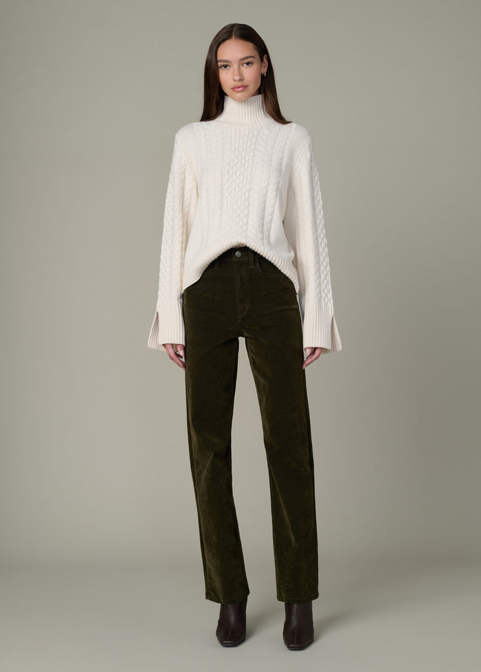 Joe's THE ELLA FUNNEL NECK SWEATER ECRU