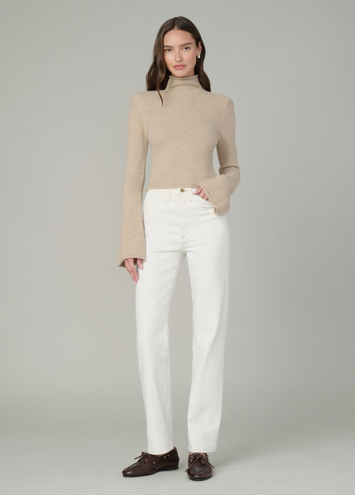 Joe's THE JANE ROLL NECK SWEATER CAMEL