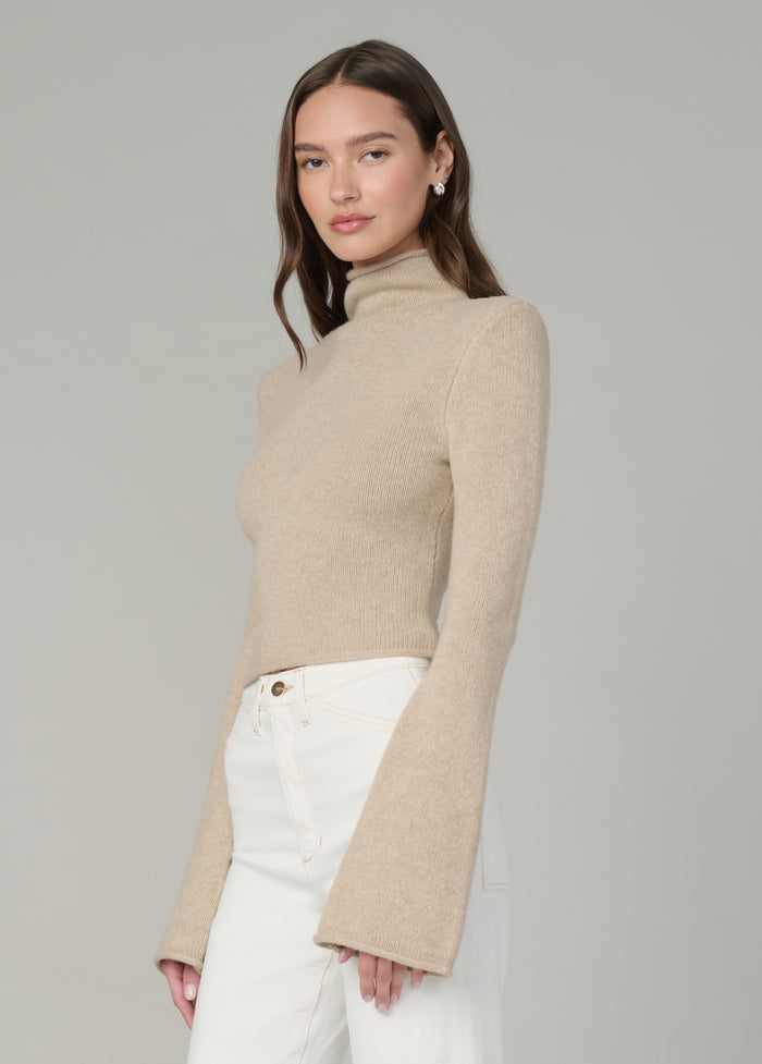 Joe's THE JANE ROLL NECK SWEATER CAMEL