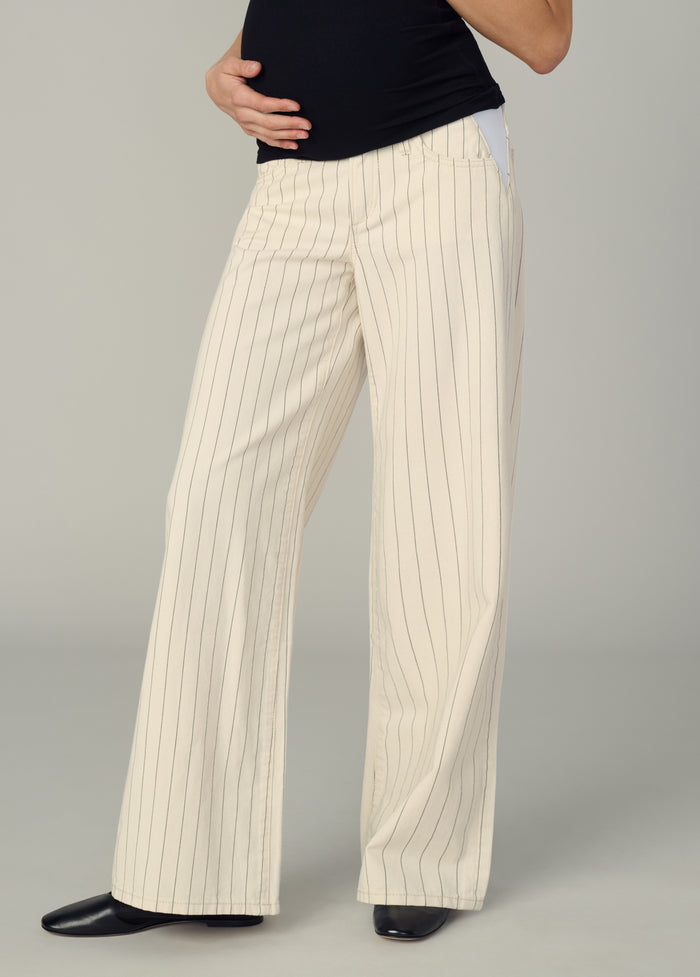 joe's THE LOU LOU MATERNITY NATURAL STRIPE
