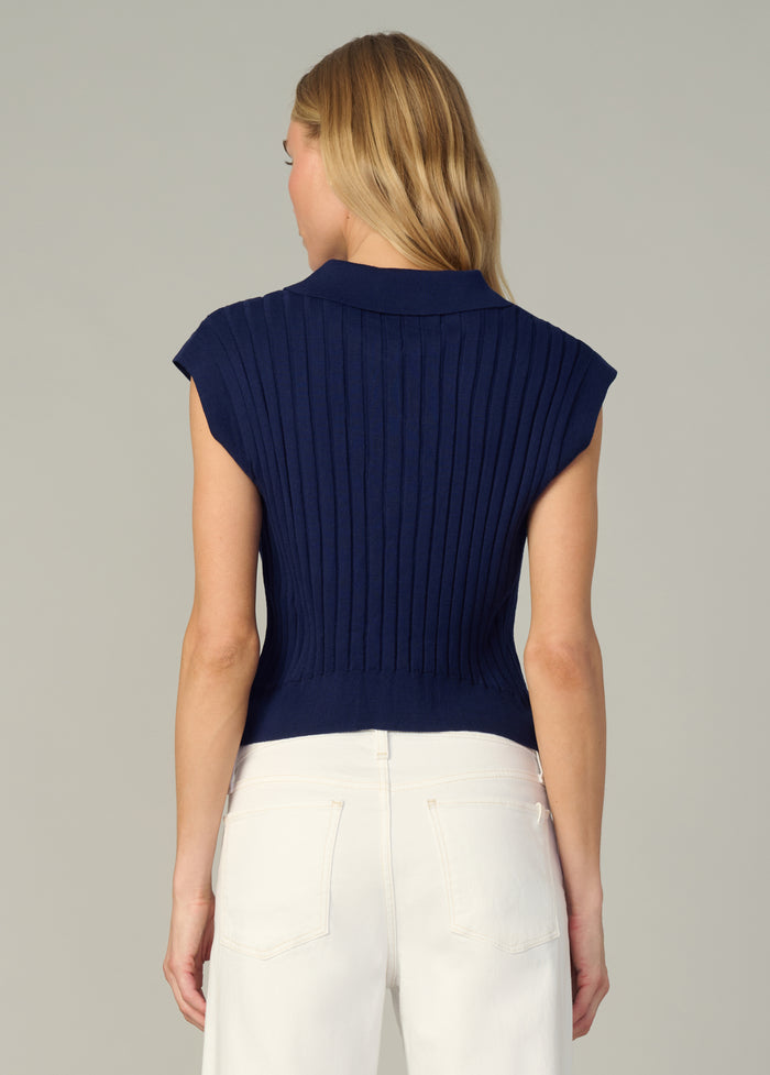 Joe's THE MAL POPOVER SWEATER VEST NAVY