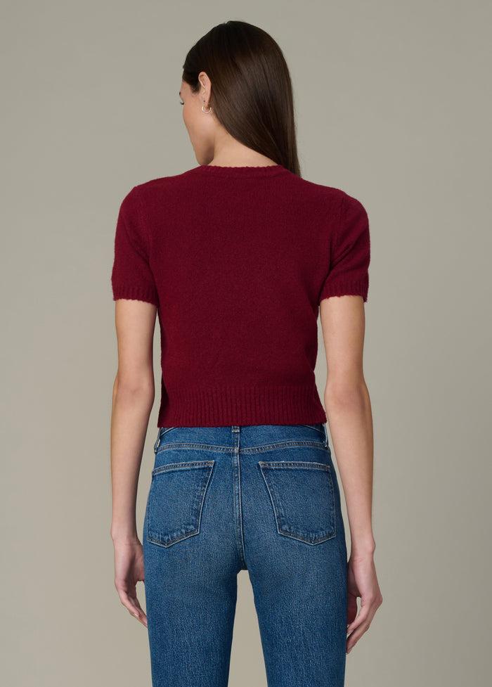 Joe's THE STEPH SHRUNKEN SWEATER TEE SYRAH