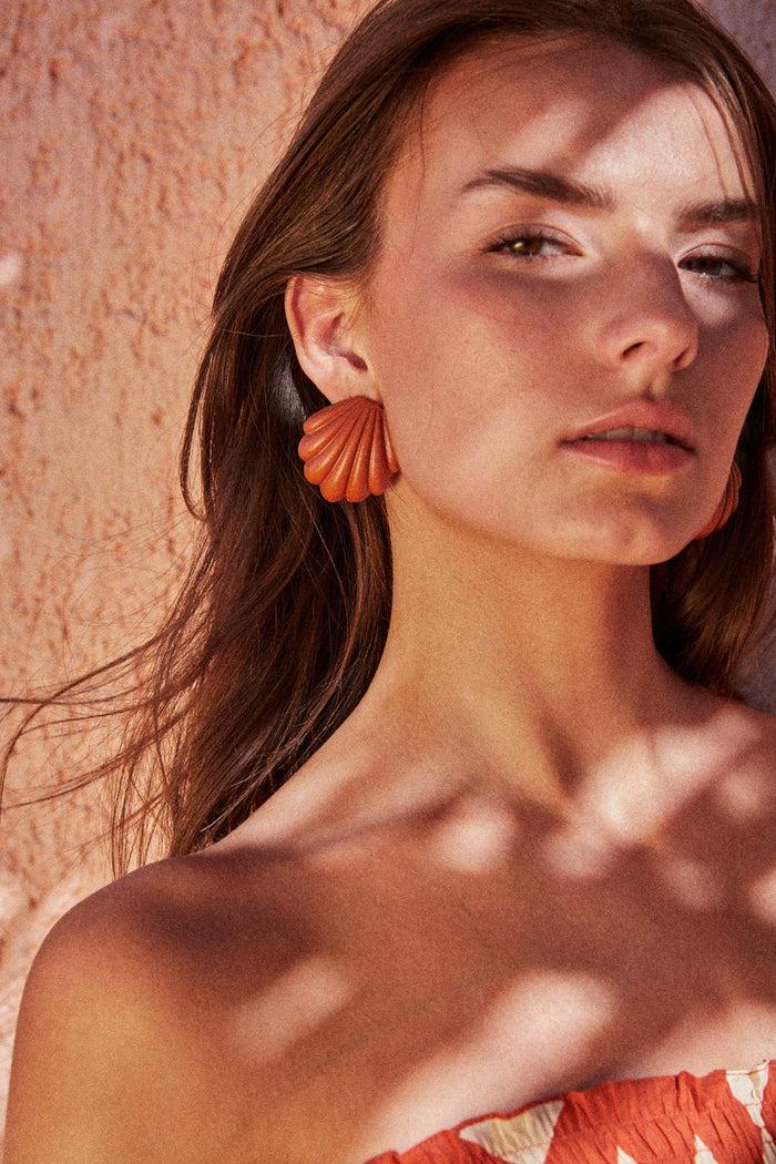 Johanna Ortiz Shell Earrings