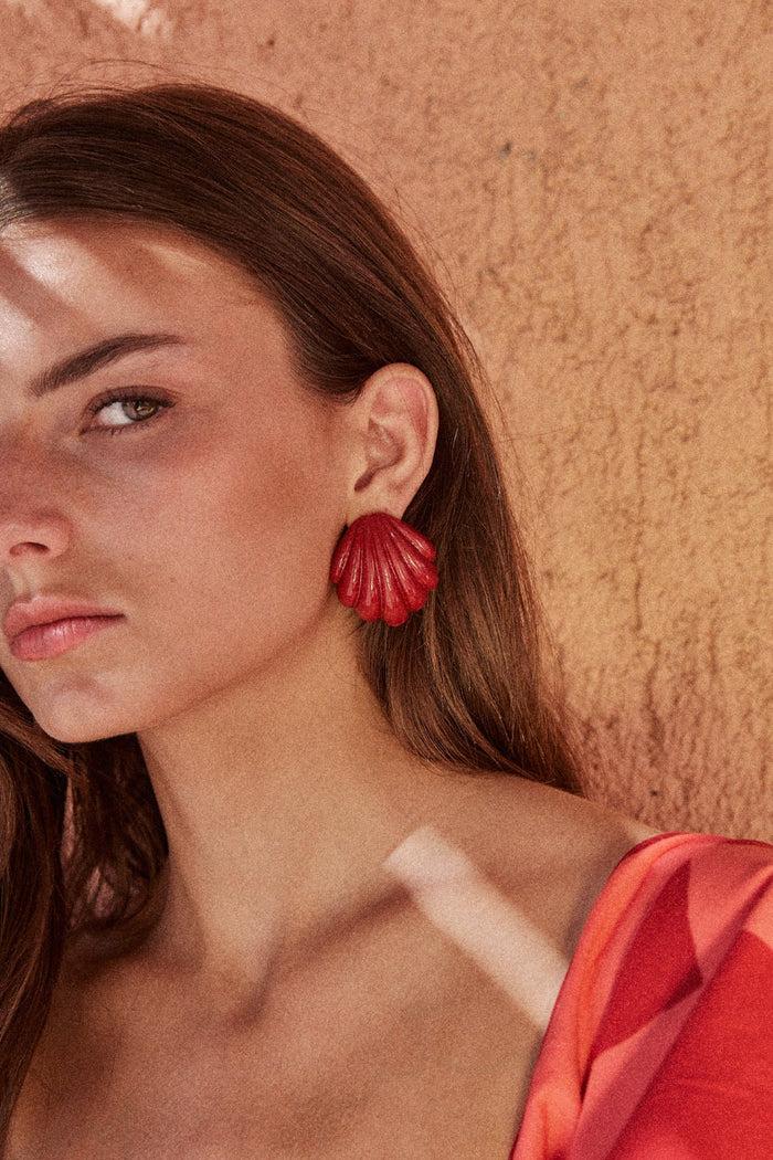 Johanna Ortiz Shell Earrings