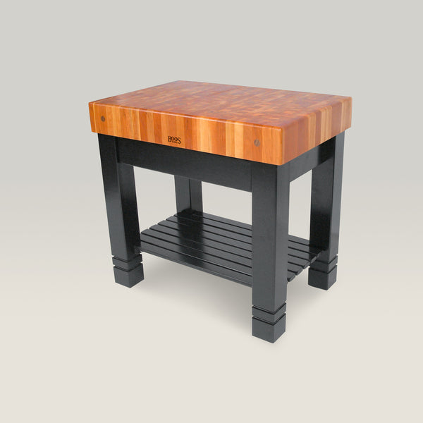 John Boos 36" X 24" X 5" Cherry Bloc De Foyer Butcher Block With Lower Shelf