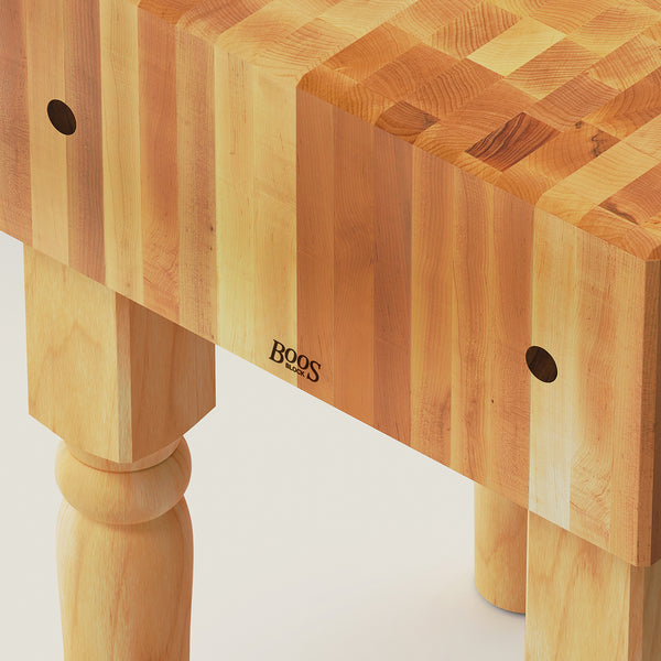 John Boos "AB" Maple Butcher Block With 10" Thick End Grain Top