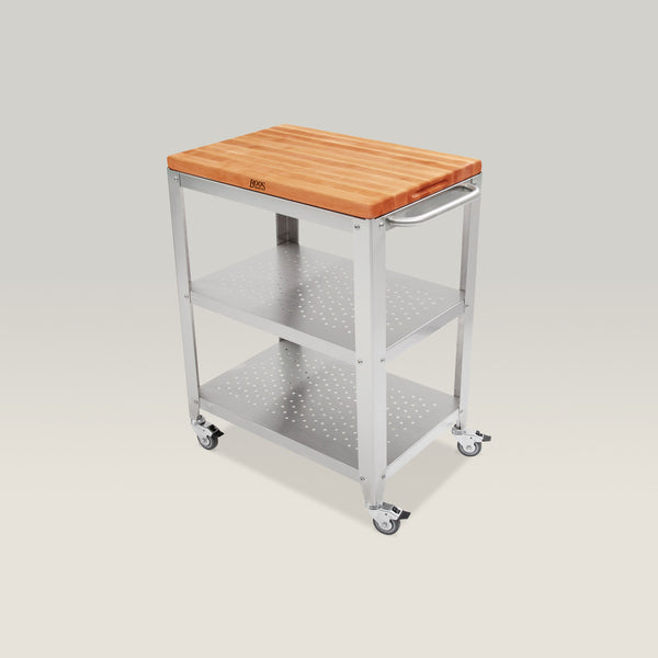 John Boos Cherry Cucina Culinarte With Removable Cutting Board