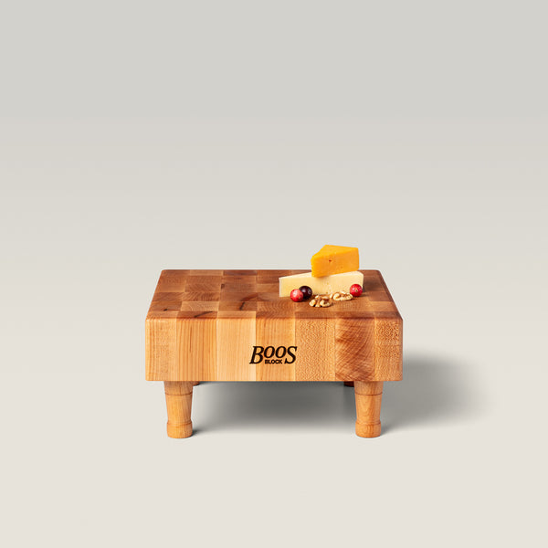 John Boos Maple MCS1 Square End Grain Chopping Block With Feet 3" Thick (MC Series)