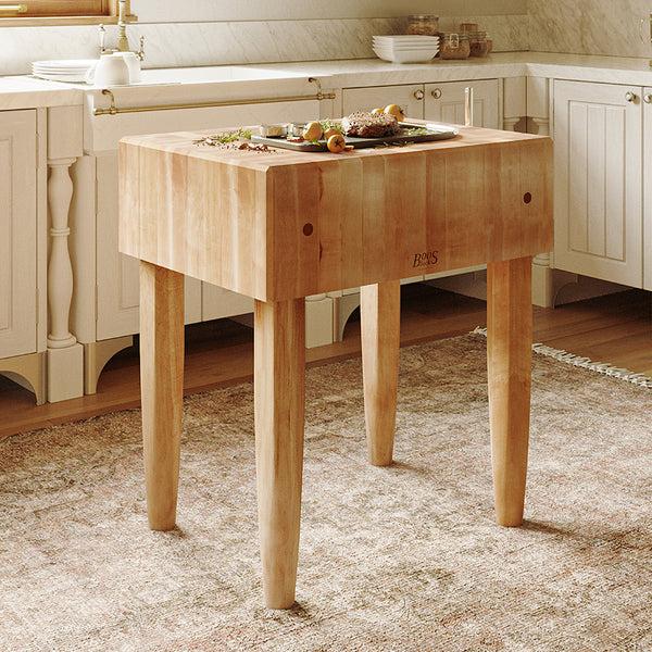 John Boos "PCA" Maple Butcher Block With 10" Thick End Grain Top