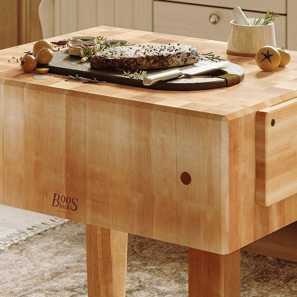 John Boos "PCA" Maple Butcher Block With 10" Thick End Grain Top