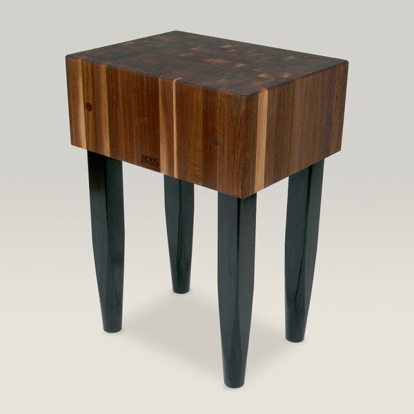 john boos "WAL-PCA" Walnut Butcher Block With 10" Thick End Grain Top