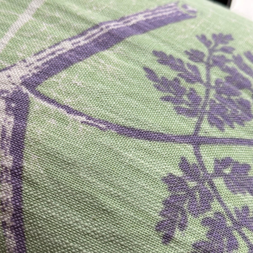 John Derian 16" X 24" 2308 Pillow In Sprout Add To Cart Details 16" X 24" 55% Cotton 45% Linen Insert Included Handmade in India. Care Dry Clean Only   Celebrated For Their Unique Wool Stoles Printed Bags Cardigans And Pil