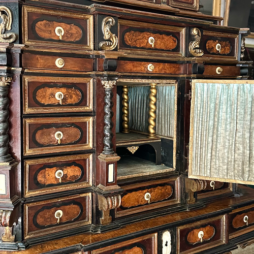 John Derian 18th Century Ornate Italian Cabinet Add To Cart Included In Our Carefully Curated Antique Furniture And Storage collection Is This 18th Century Italian Refurbished Cabinet Featuring 22 Small Drawers Two Cabinets Lin