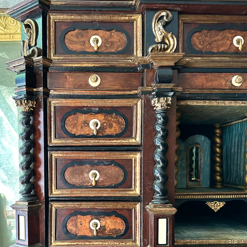 John Derian 18th Century Ornate Italian Cabinet Add To Cart Included In Our Carefully Curated Antique Furniture And Storage collection Is This 18th Century Italian Refurbished Cabinet Featuring 22 Small Drawers Two Cabinets Lin