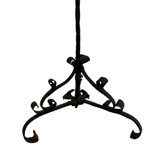 John Derian 18th Century Wrought Iron Candelabra Add To Cart Included In Our Carefully Curated Antique Furniture Collection Is An Antique Candelabra Dating Back To The 1700s Made Of Wrought Iron Featuring 7 Labras And A Three Fo