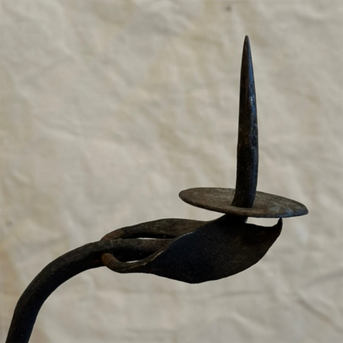 John Derian 18th Century Wrought Iron Candelabra Add To Cart Included In Our Carefully Curated Antique Furniture Collection Is An Antique Candelabra Dating Back To The 1700s Made Of Wrought Iron Featuring 7 Labras And A Three Fo