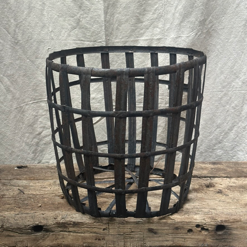 John Derian 19-century French Metal Shipping Container With Top Add To Cart This Antique Metal Shipping Container Hails From John Derian's Curated Collection Of Vintage And Antique Goods In The 19th Century As Global Trade And I