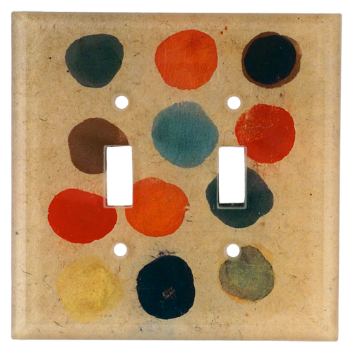 john derian 19th c. Indian Color Study Double Switch Cover