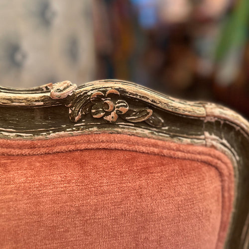 John Derian 19th Century French Daybed Upholstered In John Derian For Cisco Brothers "Velluto Rose" Velvet Linen Add To Cart Included In Our Carefully Curated Antique Furniture collection Is a 19th Century Daybed Featuring Car