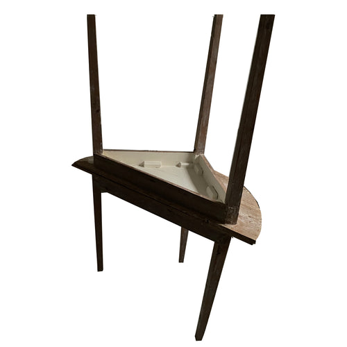 John Derian 19th Century Swedish Oblong/Round "Demilune" Table Add To Cart Details 35" W X 37" L X 21.5" W X 27.5" H Wooden Separates At Middle 19th Century Sweden   Please Note That Vintage Items Will Embrace Unique Variatio