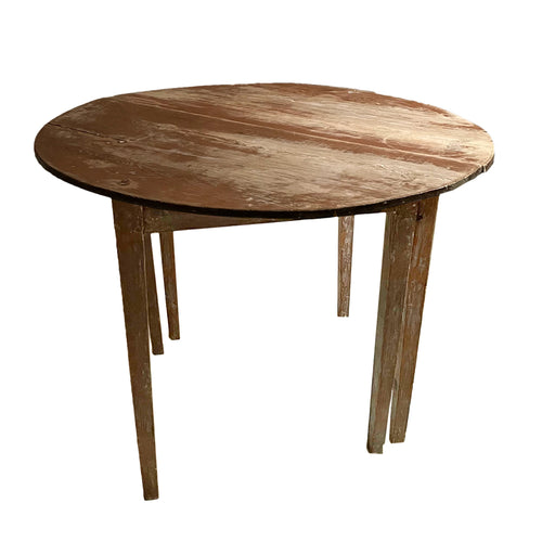 john derian 19th Century Swedish Oblong/Round "Demilune" Table Add to cart Details 35" W x 37" L x 21.5" W x 27.5" H Wooden Separates at middle 19th Century Sweden   Please note that vintage items will embrace unique variatio