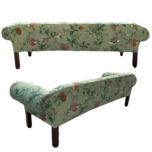 John Derian 19th Century Teddy Sofa In Pierre Frey Le Paravent Chinois Fabric Custom Furniture