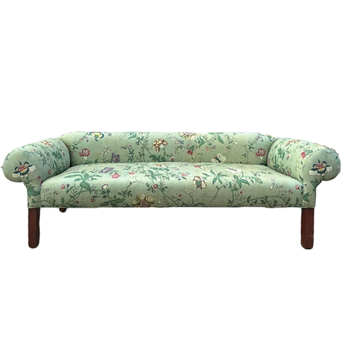 john derian 19th Century Teddy Sofa in Pierre Frey Le Paravent Chinois Fabric Custom Furniture