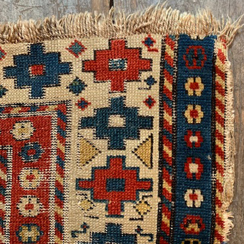 John Derian 2’10” X 4’1" 19th Century Caucasian Prayer Rug Add To Cart FINAL SALE  Details 2' 10” X 4' 1"