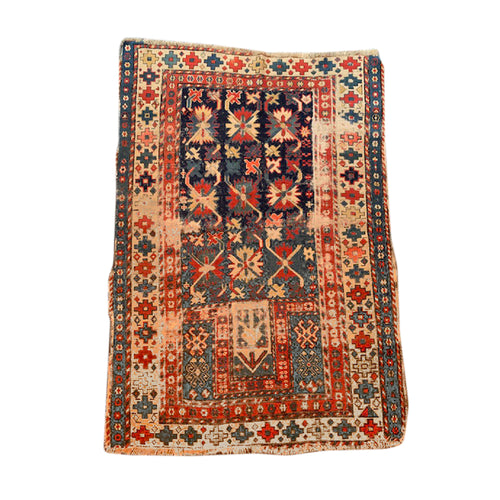 john derian 2’10” x 4’1" 19th Century Caucasian Prayer Rug Add to cart FINAL SALE  Details 2' 10” x 4' 1"