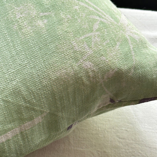 John Derian 24" X 24" 2308 Pillow In Sprout Add To Cart Details 24" X 24" 55% Cotton 45% Linen Insert Included Handmade in India. Care Dry Clean Only   Celebrated For Their Unique Wool Stoles Printed Bags Cardigans And Pil