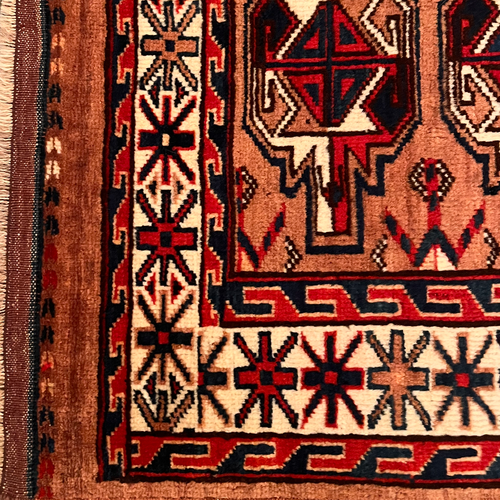 John Derian 3'8" X 2'5" Antique Yamound Rug (083479) Add To Cart FINAL SALE This Antique Yamound Rug Is An Example Of Turkmen Tribal Weaving Traditionally Crafted By The Yomud (Yamoud) Nomads Of Central Asia Particularly In Regi