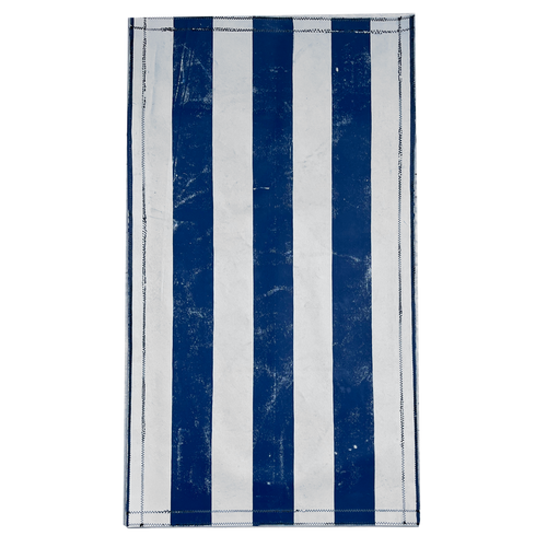 john derian 3' x 5'8" Black Point Mercantile Painted Canvas Mat #21 Painted Canvas Mat