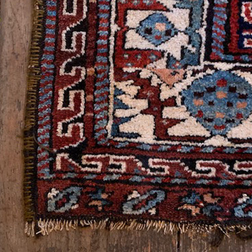 John Derian 4’1” X 6’10" 19th Century Caucasian Rug Add To Cart FINAL SALE  Details 4’1” X 6’10"