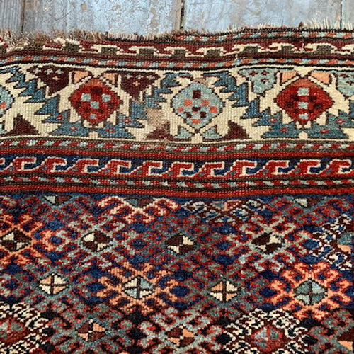John Derian 4’1” X 6’10" 19th Century Caucasian Rug Add To Cart FINAL SALE  Details 4’1” X 6’10"