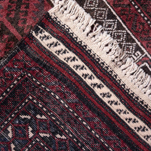 John Derian 4'3" X 2'8" Antique Afghan Belouch Rug Add To Cart Afghan Belouch Rugs Are Renowned For Their Rich Red Hues Intricate Handwoven Geometric Patterns And High-quality Wool Construction. These Rugs Known For Their Durabi