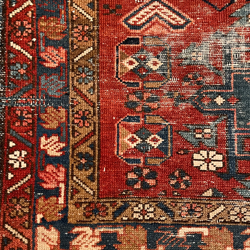 John Derian 4'3" X 3'3" Antique Karaje Rug (DB12864) Add To Cart FINAL SALE This Antique Karaje Rug Is A Distinctive Village Rug From The Karaja Region In Northwestern Iran Near Heriz And Tabriz. These Rugs Are Celebrated For Th