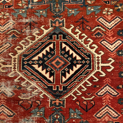 John Derian 4'3" X 3'3" Antique Karaje Rug (DB12864) Add To Cart FINAL SALE This Antique Karaje Rug Is A Distinctive Village Rug From The Karaja Region In Northwestern Iran Near Heriz And Tabriz. These Rugs Are Celebrated For Th