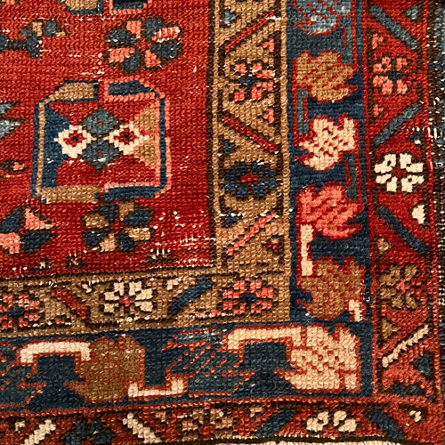 John Derian 4'3" X 3'3" Antique Karaje Rug (DB12864) Add To Cart FINAL SALE This Antique Karaje Rug Is A Distinctive Village Rug From The Karaja Region In Northwestern Iran Near Heriz And Tabriz. These Rugs Are Celebrated For Th