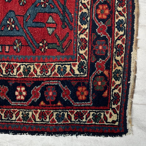 John Derian 4'5" X 6'7" Antique Hamadan Rug #1 Add To Cart A Hamadan Rug Is A Type Of Persian Rug Woven In And Around The City Of Hamadan One Of Iran’s Oldest Weaving Centers. These Rugs Are Known For Their Bold Geometric Patt