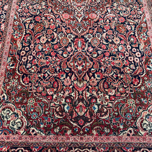 John Derian 4'5" X 7' Antique Persian Rug Add To Cart A Persian Rug Is A Handwoven Textile Characterized By Intricate Designs Vibrant Colors And High-quality Craftsmanship Originating From Various Regions In Iran Formerly Known