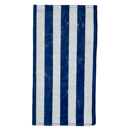 john derian 4'7" x 8' Black Point Mercantile Painted Canvas Mat #23 Painted Canvas Mat