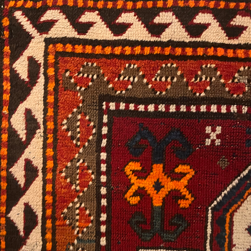 John Derian 4'9" X 3'1" Antique Kazak Rug (C91236) Add To Cart FINAL SALE An Antique Kazak Rug Is A Prominent Example Of Caucasian Weaving Originating From The Kazak Region In The South Caucasus. These Rugs Are Known For Their B