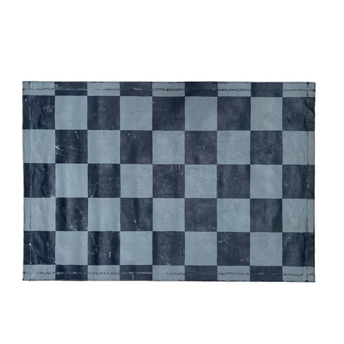 john derian 4' x 6' Black Point Mercantile Painted Canvas Mat #13 Painted Canvas Mat