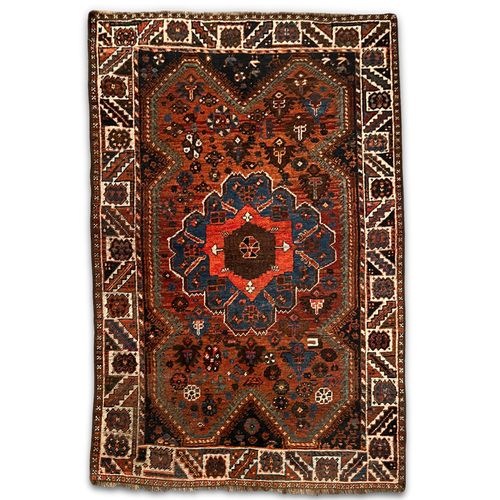 john derian 5'1" x 3'9" Antique Shiraz Rug (C66216) Add to cart FINAL SALE This antique Shiraz Rug is a traditional Persian tribal rug woven by nomadic and semi-nomadic tribes in and around the city of Shiraz in southern Iran. T