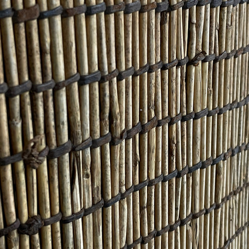 John Derian 6'10 X 15'8" Vintage Moroccan Tuareg Mat 41 Tuareg Mat