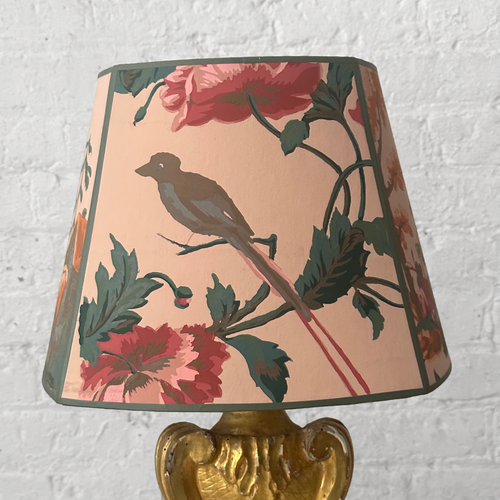 John Derian 8" H Antique French Paper Custom Lampshade #A21 Add To Cart Illuminate Your Space With A Touch Of The Past With A Custom Lampshade Crafted From Antique French Wallpaper. This Timeless Shade Features A Bucolic Printed